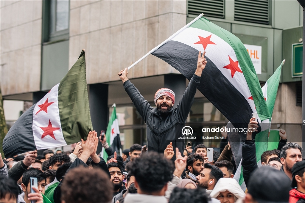 Syrians in Germany celebrate overthrow of 61-year Baath Party rule