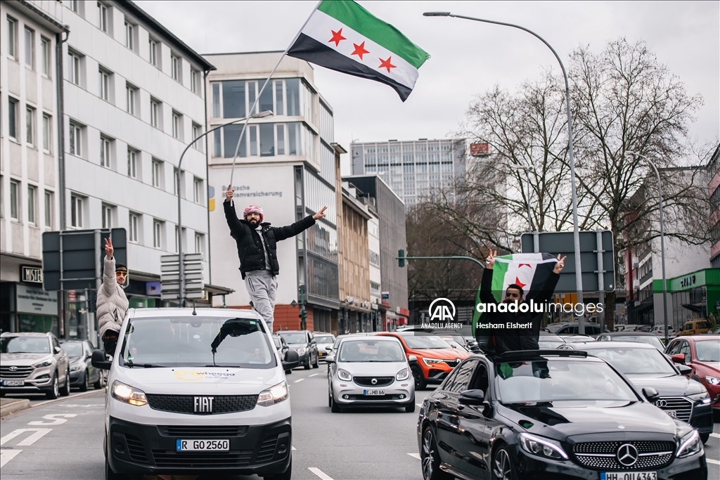 Syrians in Germany celebrate overthrow of 61-year Baath Party rule