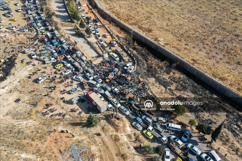 ئاژانسی ئانادۆڵو دیمەنی گرتووخانەی سیدنایای وێنە گرت، لە سووریا کە ناوەندی ئەشکەنچە ڕژێمی ڕووخاو بوو