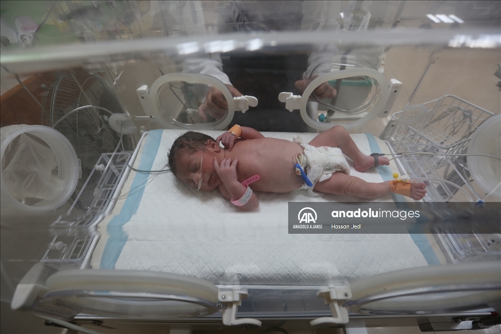 İsrail saldırıları altındaki Gazze'de prematüre bebekler yaşam mücadelesi veriyor