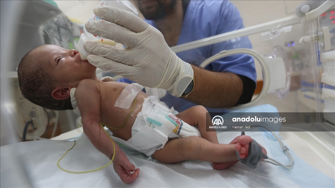 İsrail saldırıları altındaki Gazze'de prematüre bebekler yaşam mücadelesi veriyor
