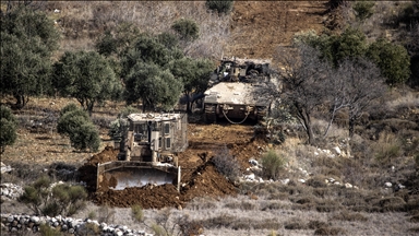 İsrail işgali altındaki Golan Tepeleri'ndeki Suriye-İsrail sınırı bölgesi