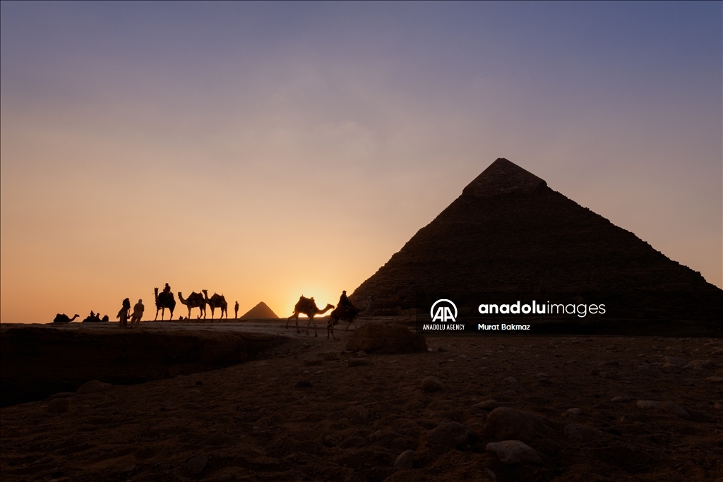 Tourist attraction in Egypt: Pyramids of Giza