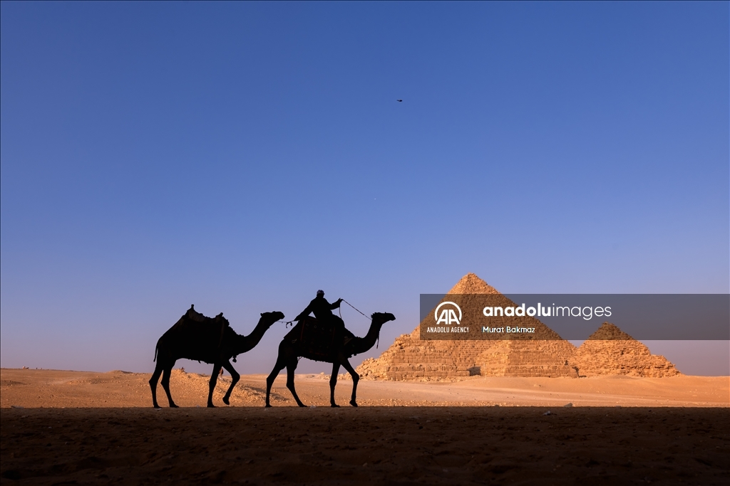 Tourist attraction in Egypt: Pyramids of Giza