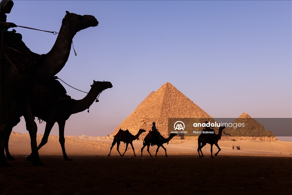 Tourist attraction in Egypt: Pyramids of Giza