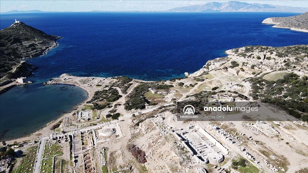 Antik dönemin sanat ve ticaret merkezi Knidos'un ana kilisesi ayağa kaldırılıyor