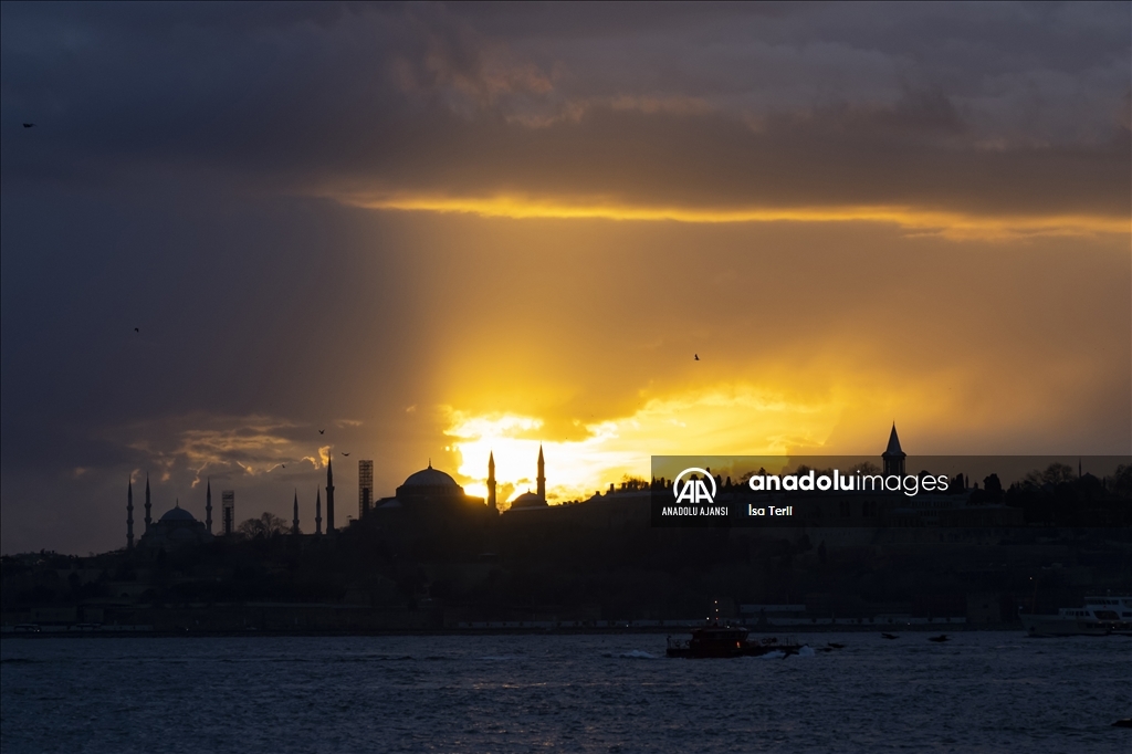 İstanbul'da günbatımı