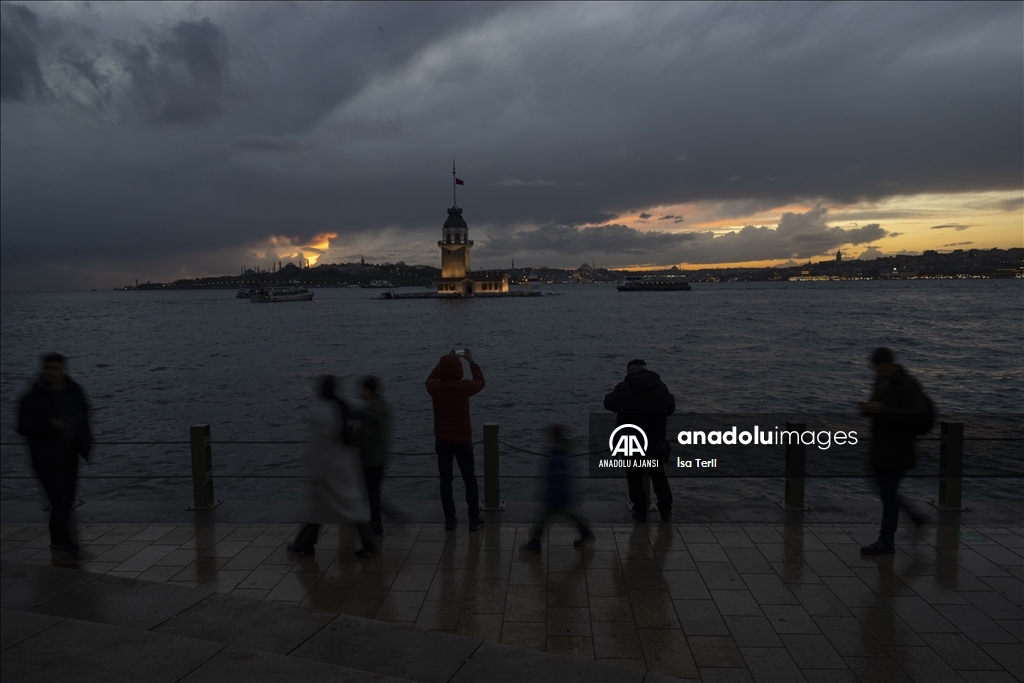 İstanbul'da günbatımı