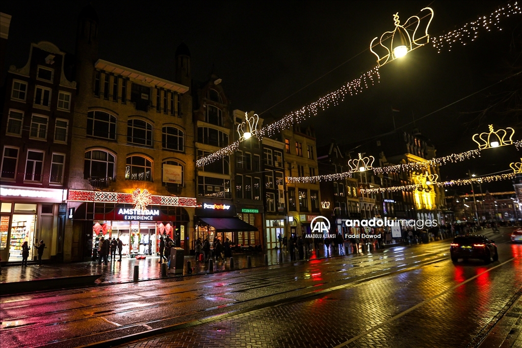 Amsterdam'da yeni yıl süslemeleri