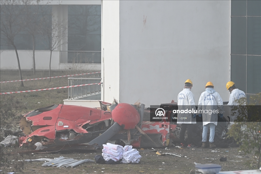 Muğla'da hastaneye çarpan helikopter düştü