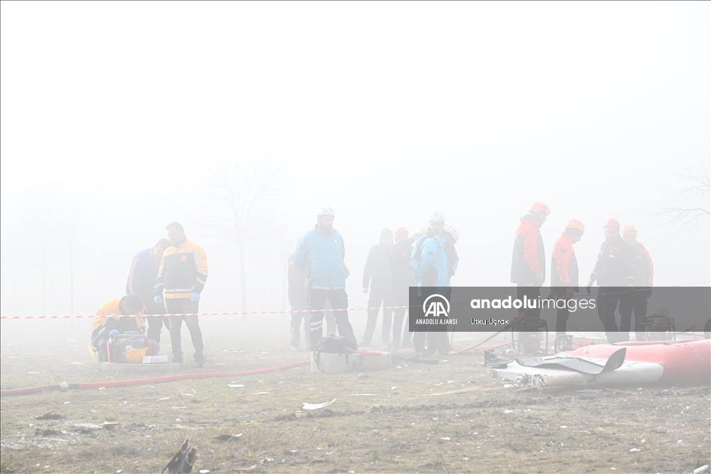 Muğla'da hastaneye çarpan helikopter düştü