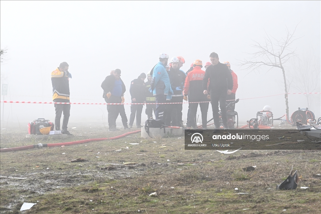 Muğla'da hastaneye çarpan helikopter düştü