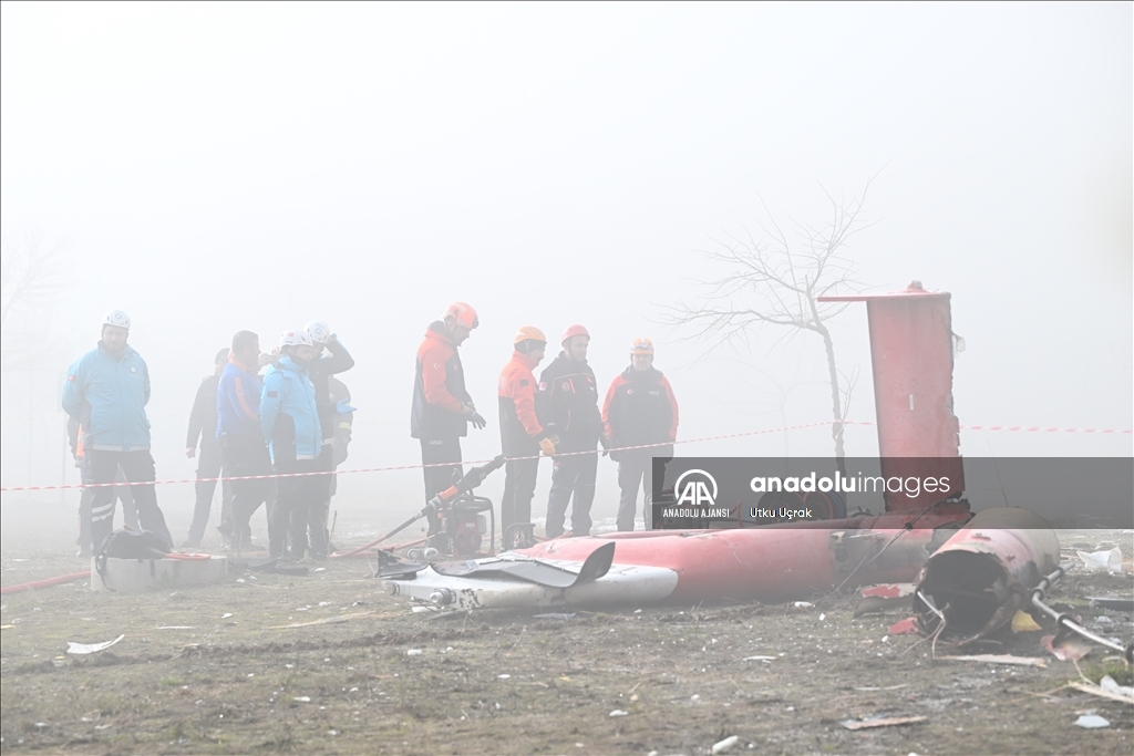 Muğla'da hastaneye çarpan helikopter düştü