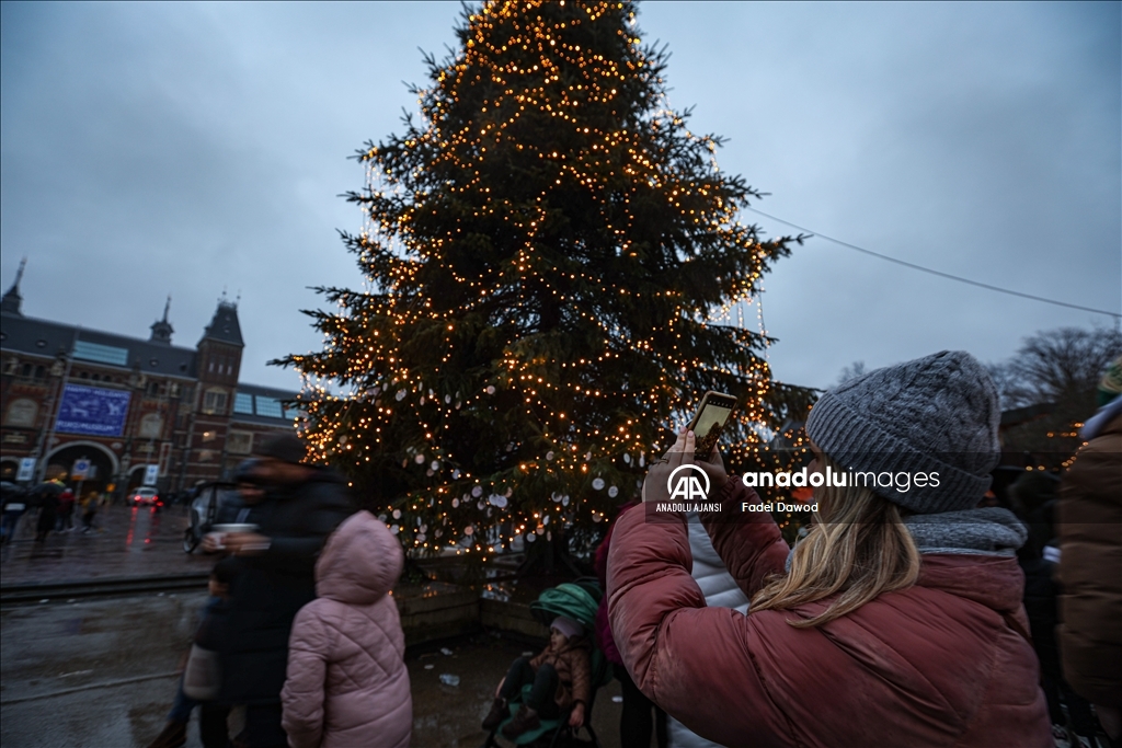 Amsterdam'da yeni yıl süslemeleri