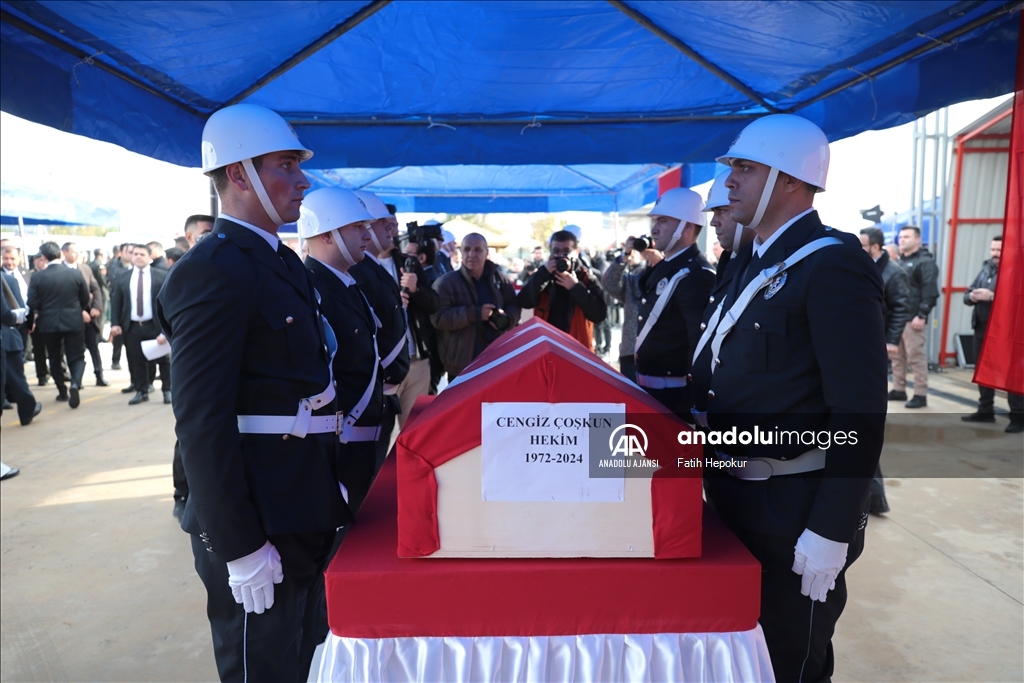 Muğla'daki helikopter kazasında ölen sağlık çalışanları için Antalya'da tören düzenlendi
