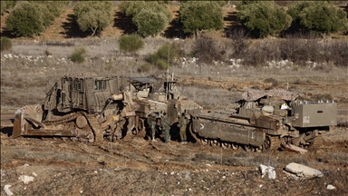 İsrail işgali altındaki Golan Tepeleri'ndeki Suriye-İsrail sınırı bölgesi