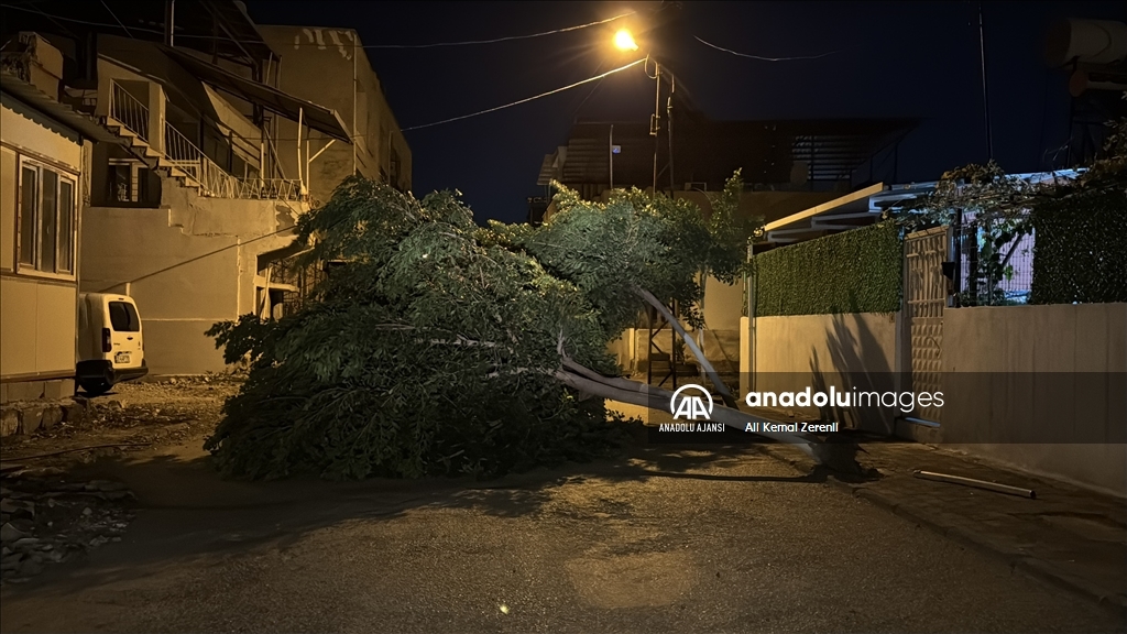 Hatay'da fırtına yaşamı olumsuz etkiledi