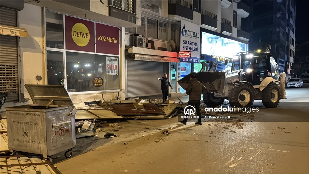 Hatay'da fırtına yaşamı olumsuz etkiledi