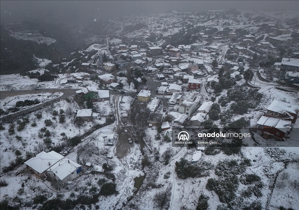 İzmir'de kar yağışı