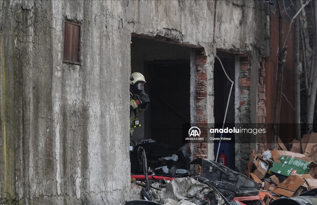 Ankara'da 2 katlı binada yangın çıktı