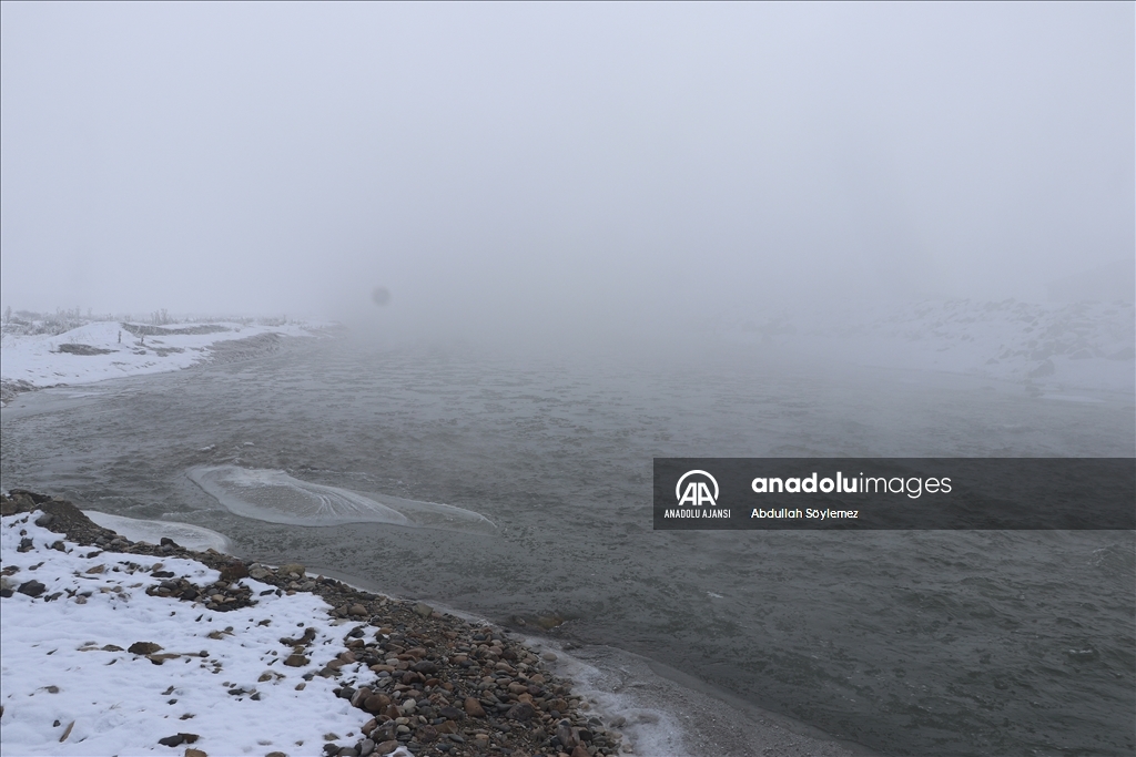 Ağrı'da dondurucu soğuklar etkisini sürdürüyor