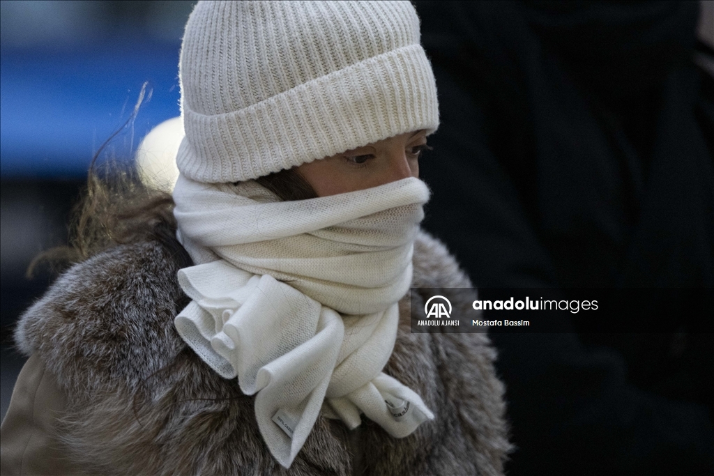 New York'ta soğuk hava etkisini gösteriyor