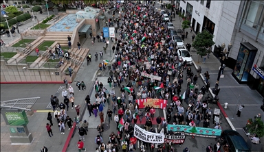 San Francisco'da Filistin'e destek gösterisi düzenlendi