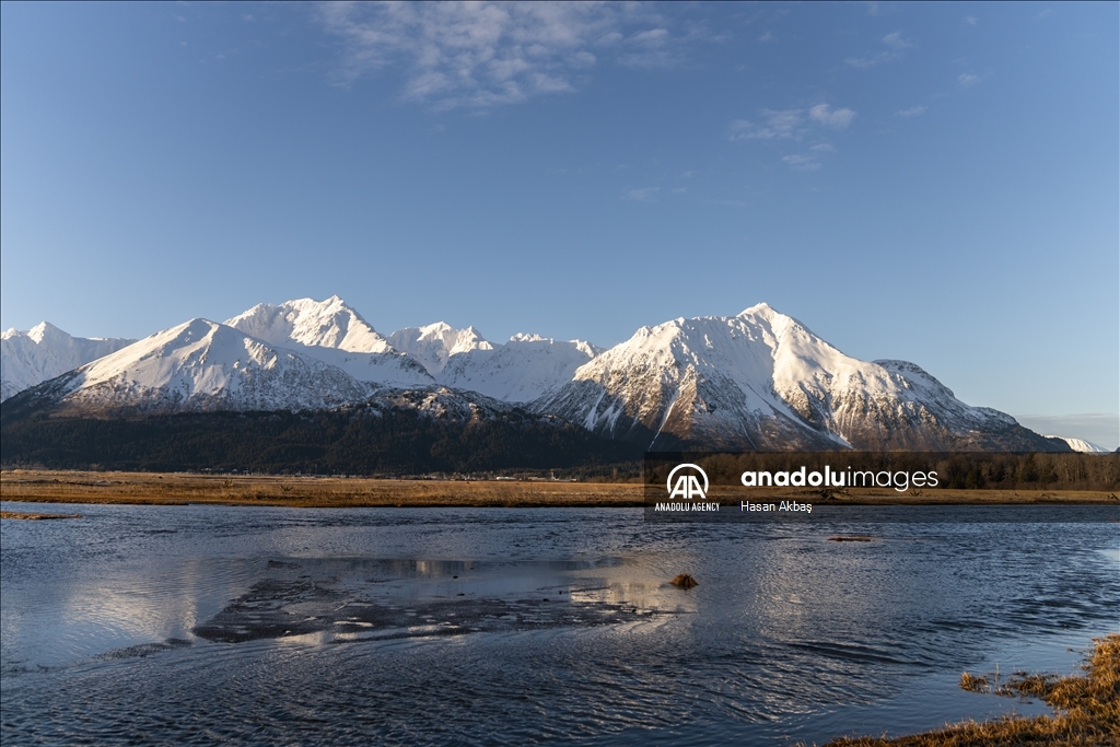 Daily life in port town Seward, Alaska
