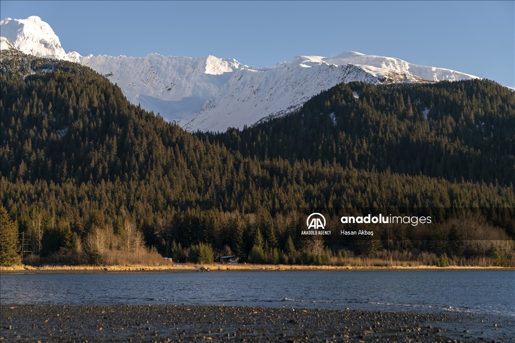 Daily life in port town Seward, Alaska