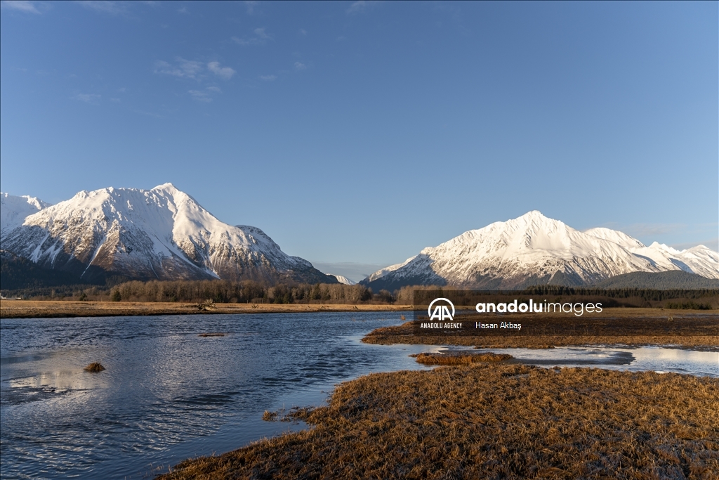 Daily life in port town Seward, Alaska