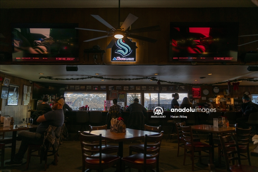 Daily life in port town Seward, Alaska