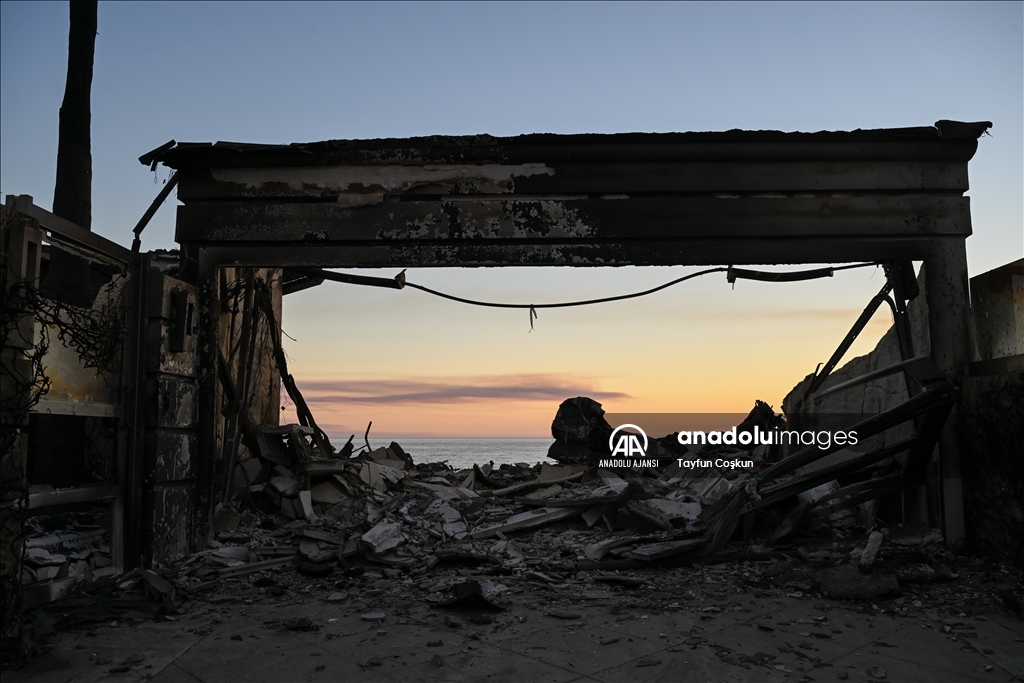 Los Angeles yangını sonrası Malibu bölgesi