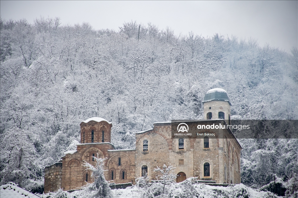 Kosova'da kar yağışı etkili oldu
