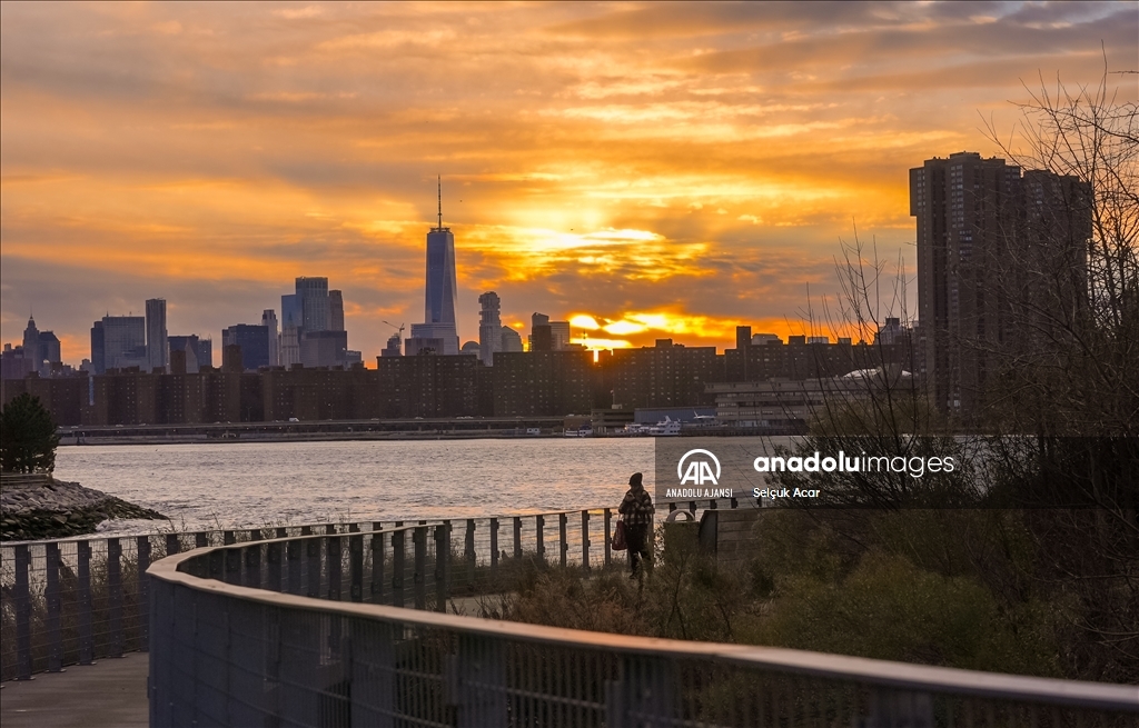New York'ta gün batımı