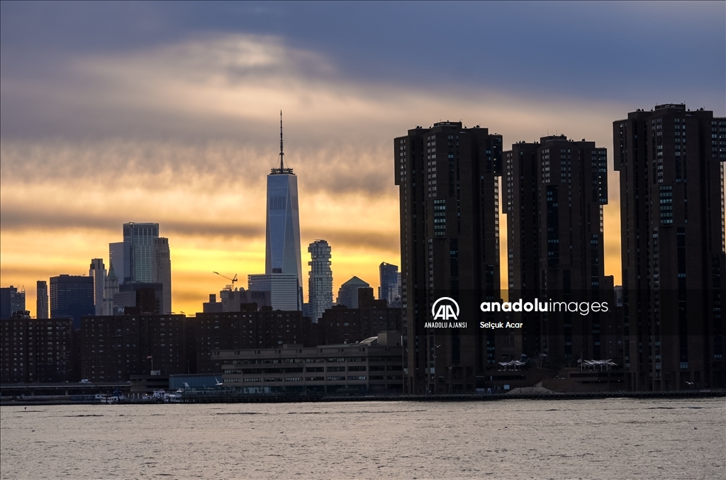 New York'ta gün batımı
