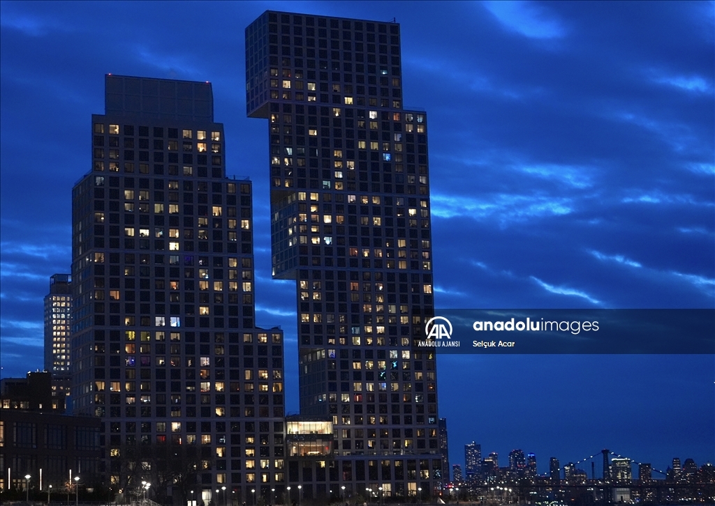 New York'ta gün batımı