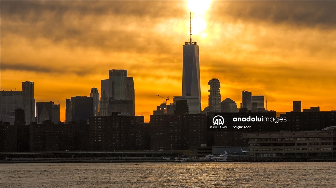 New York'ta gün batımı