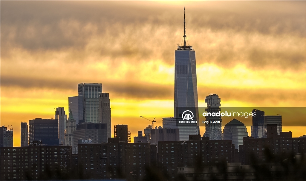 New York'ta gün batımı