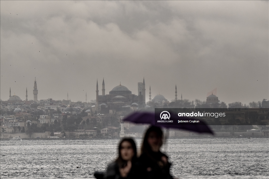 İstanbul'da yağışlı hava