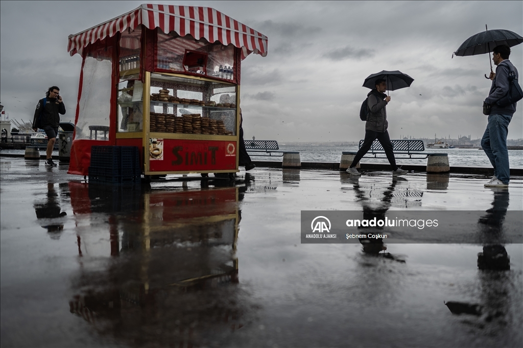 İstanbul'da yağışlı hava