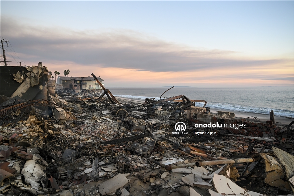 Los Angeles yangını sonrası Malibu bölgesi