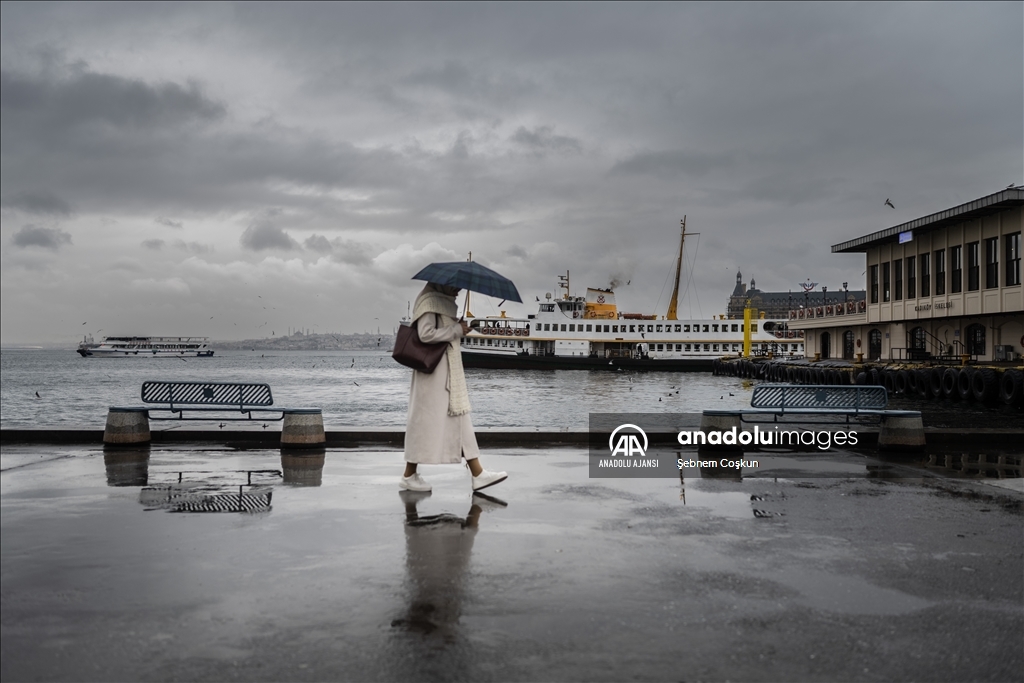 İstanbul'da yağışlı hava