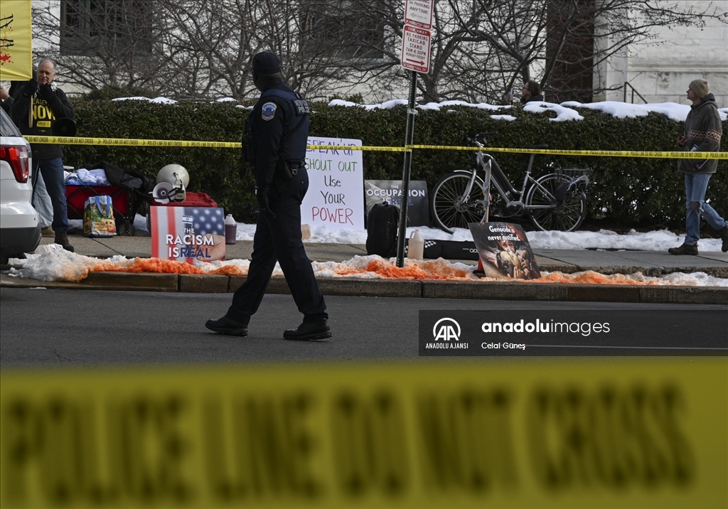 Filistin yanlısı göstericiler Başkan Biden ve Blinken'ı Washington'da protesto etti