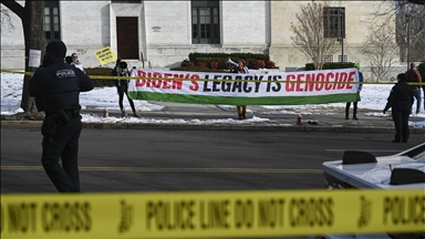 Filistin yanlısı göstericiler Başkan Biden ve Blinken'ı Washington'da protesto etti