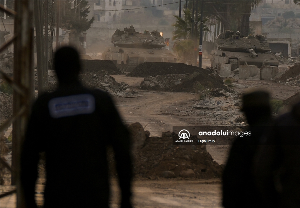 İsrail işgali altındaki Golan Tepeleri'ndeki Suriye-İsrail sınırı bölgesi