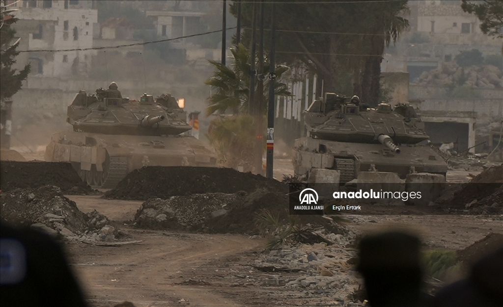 İsrail işgali altındaki Golan Tepeleri'ndeki Suriye-İsrail sınırı bölgesi