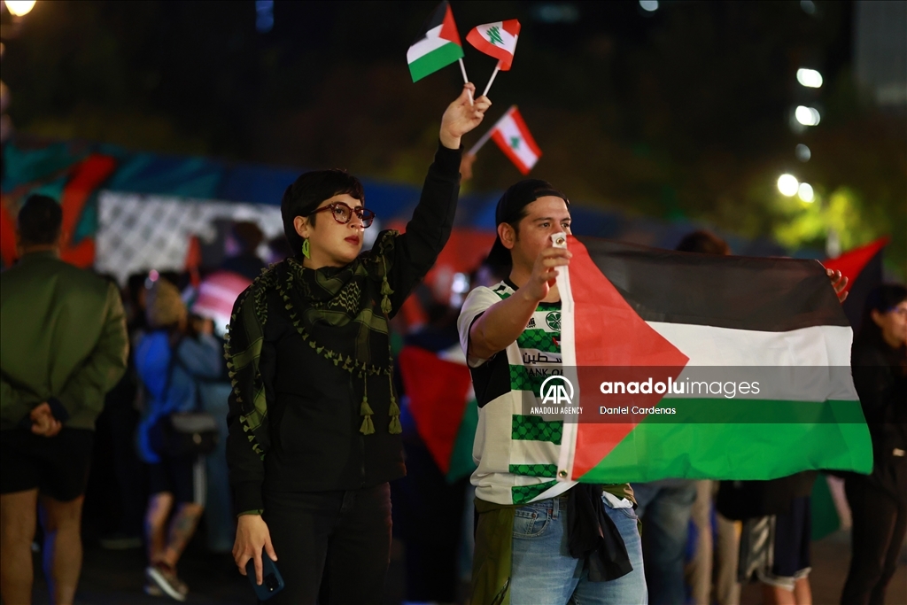 В Мексике праздновали достижение соглашения о прекращении огня в Газе