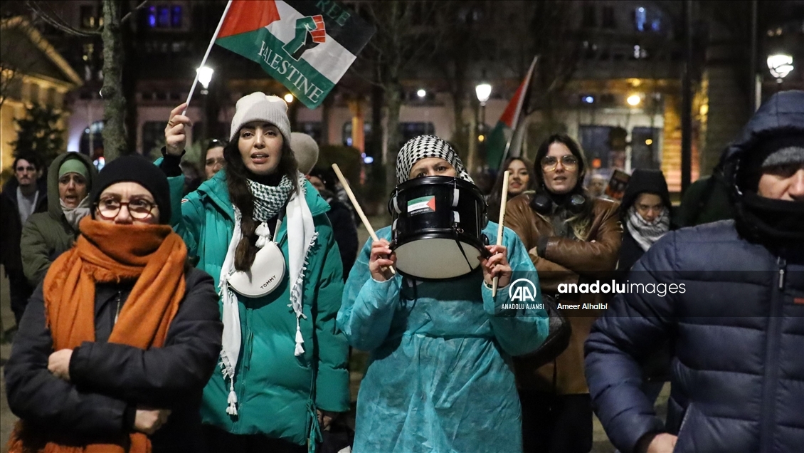 Fransa-İsrail basketbol karşılaşması Paris'te protesto edildi