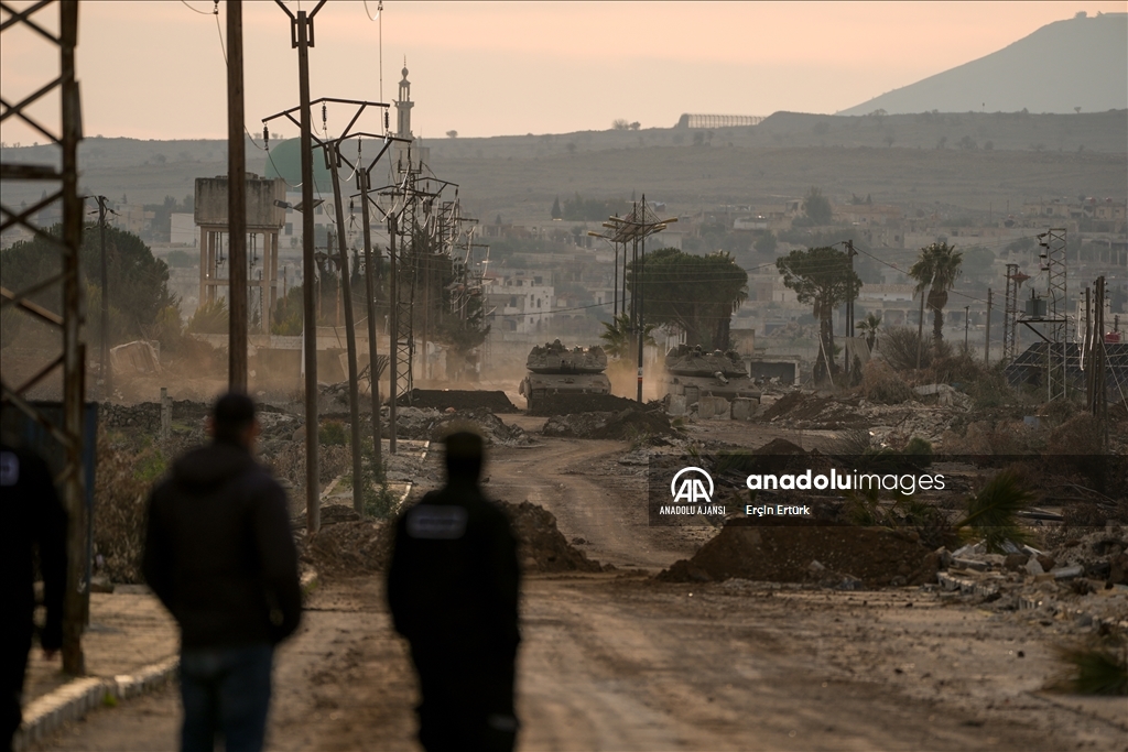 İsrail işgali altındaki Golan Tepeleri'ndeki Suriye-İsrail sınırı bölgesi