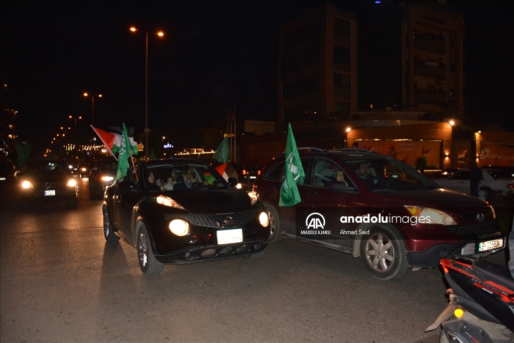 Gazze'deki ateşkes anlaşması Lübnan'da kutlandı